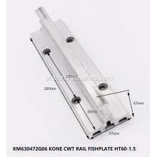 KM630472G06 CWT Guia Rail Placa de peixe para elevadores Kone